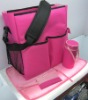 Wholesale fashion polyester baby diaper bag