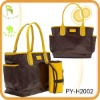 Wholesale fashion tote diaper nappy bag