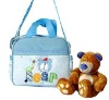 Wholesale 600D small handmade shoulder bag for baby(blue)