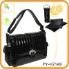 Wholesale fashion quilted patent pvc mummy diaper bag