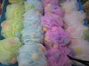 Wholesale colorful bath flower with natural sponge inside