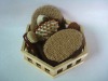 Wholesale wooden bucket bathroom set