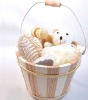 Wholesale wooden bucket bath set