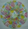 colorful flower PVC shower cap