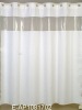 plain color hookless shower curtain
