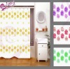100% Polyester Printed Shower Curtain(Bathroom Product), 100% polyester, Jacquard