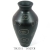 Wholesale black wooden vase
