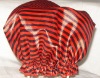Wholesale red lined shower cap