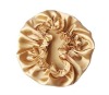 Wholesale plain color satin shower cap