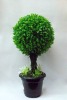 ball artificial topiary, plastic grass ball,artificial potted grass ball