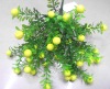 Wholesale individual yellow artificial fruit plant