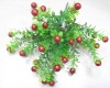 Wholesale red artificial single plant fruit