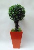 Wholesale aritificial topiary, plastic grass ball,artificial potted grass ball