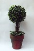 Wholesale aritificial topiary, plastic grass ball,artificial potted grass ball