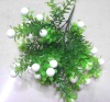Wholesale single artificial sparkling white fruit plant