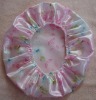 Wholesale silk fashion shower cap beautiful shower cap single layer shower cap