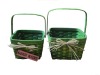 Wholesale Handmade lovely wood chip christmas decoration gift basket