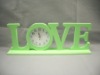 Wholesale Decorative Wood letter with clock