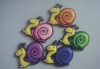 Wholesale 2010 Hot Sell Snail Shape Soft Rubber 3D PVC Fridge Magnet