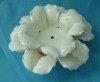 Wholesale Romantic ceramic white glazed flower candle holder