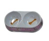 Wholesale Newly Plastic Pet Dish / Pet Bowl - Two Sections