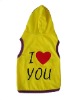 Wholesale dog yellow proud pet clothes