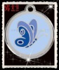 Wholesale Blue Butterfly Dog Tag DT-10