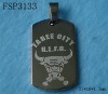 Wholesale stainless steel dog tag pendant