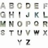 Wholesale Polished Chrome plated Pet charm slider letters