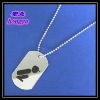 Wholesale dog bone tag embossing Stainless Steel recordable plastic cover