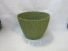 Wholesale round plastic rattan laundry basket 11K1638