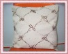 100%polyester embroidered cushion cover