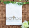 Wholesale Linen machine embroidery and hemstitch guest towel