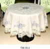 PVC Table Cloth with Non-woven / Flannel Back