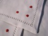 hand hemstitch linen napkin