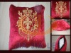 Nice golden embroidery cushion promotion