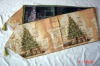 Wholesale christmas jacquard table runner polyester and cotton table runner