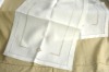 Wholesale pure linen table runner hand hemstitch embroidery