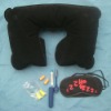 Wholesale travel comfort kit(eye mask & neck pillow & earplug)