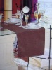 Wholesale 100% polyester satin plain dye table runner