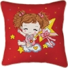 Wholesale cross stitch pillow -- kz030 (red) cross stitch artwork,hand embroidery