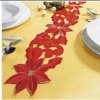 Wholesale Beautiful embroidered red 18*72cm table runner for christmas