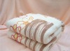 Wholesale printed coral fleece throw