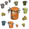 Wholesale Mini ceramic canister with spoon