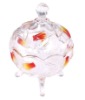 Wholesale Footed Glass Storage Jar