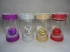 color glass tea light holder