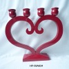 Christmas Wooden Heart Candle Holder