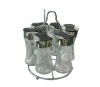 Wholesale Six Glass-Cruets & Stainless Steel Rack