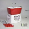 Wholesale hot selling ceramic fondue set in different styles