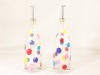 clear glass sauce cruet, vinegar cruet